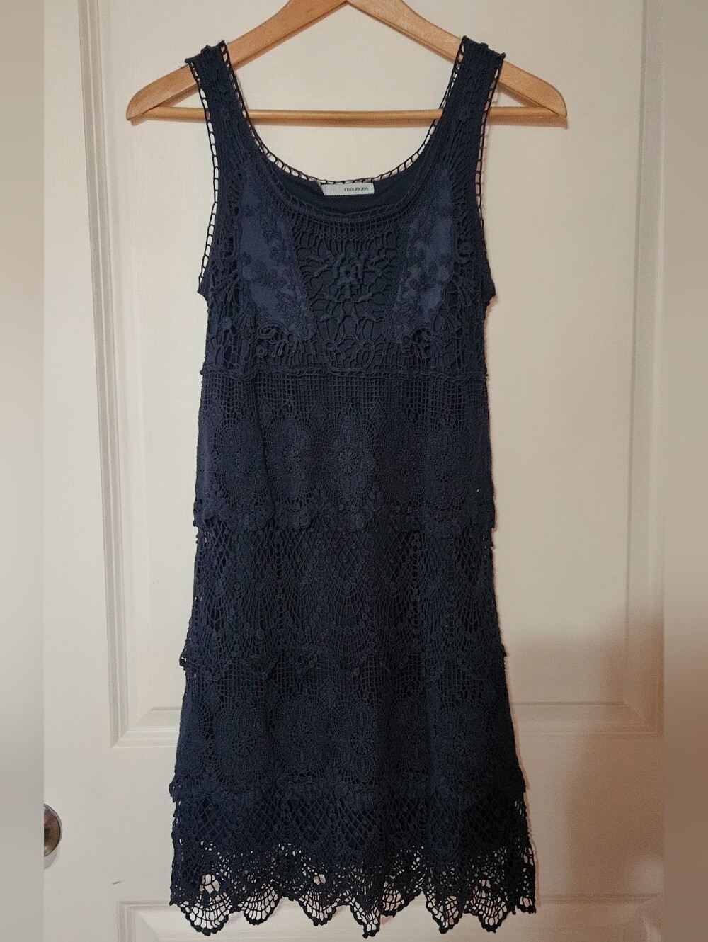 Maurices Navy Crochet Dinner Dress | Size XS
